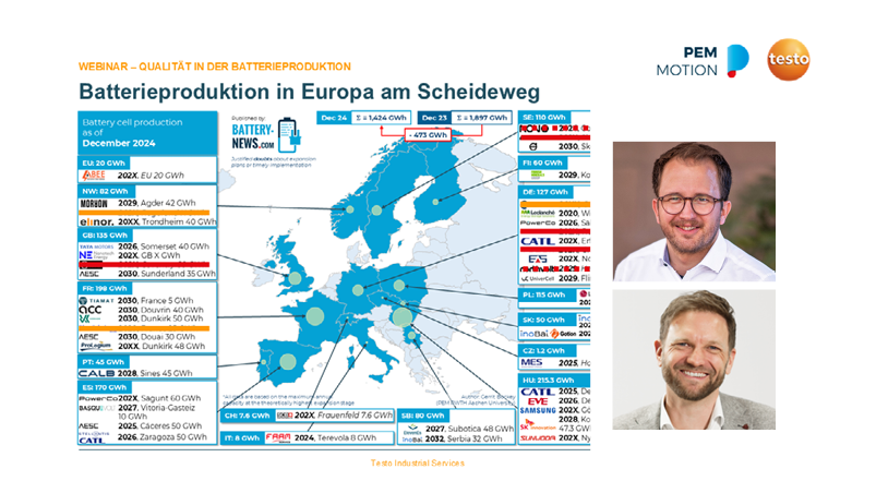 Webinar Qualität in der Batterieproduktion