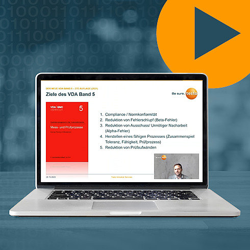 Webinar VDA Band 5 Folie des Webinars VDA Band 5