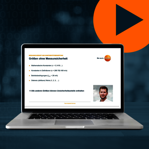 Webinar - Grundlagen der Messunsicherheit und Konformitätsbewertung bei der Kalibrierung Bildausschnitt des Referenten beim Live-Webinar Grundlagen der Messunsicherheit und Konformitätsbewertung bei der Kalibrierung